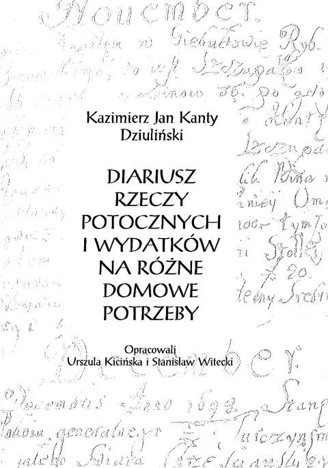 Książka - Diariusz rzeczy potocznych i wydatków na różne domowe potrzeby