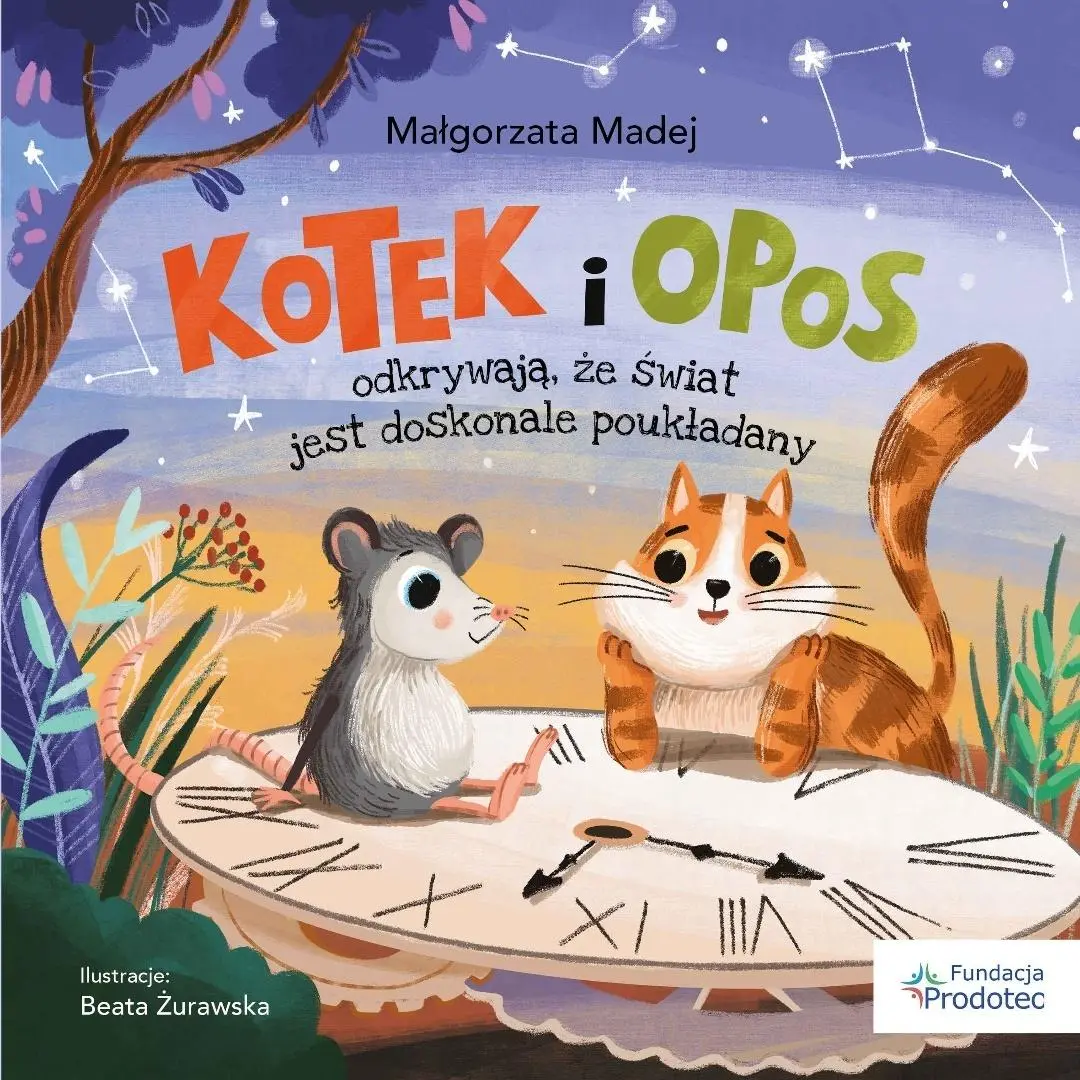 Książka - Kotek i opos odkrywają, że świat jest doskonale..
