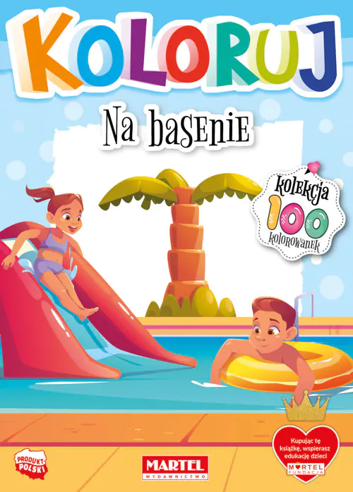 Książka - Na basenie. Koloruj