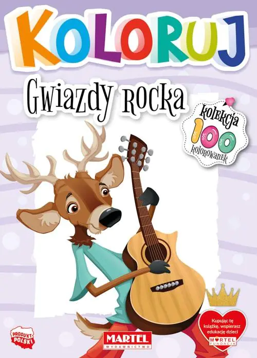 Książka - Gwiazdy rocka. Koloruj