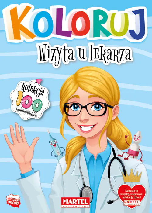 Książka - Wizyta u lekarza. Koloruj