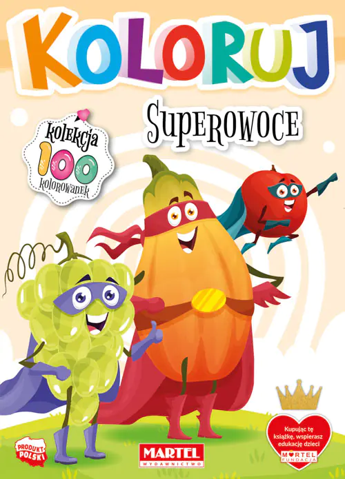 Książka - Superowoce. Koloruj