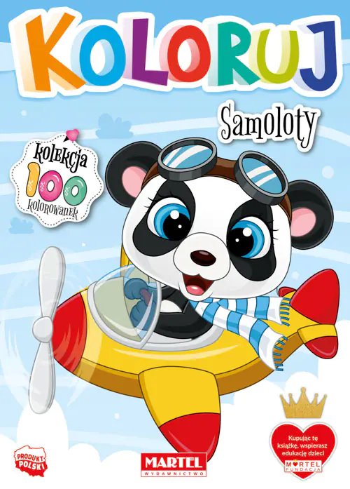 Książka - Koloruj - Samoloty