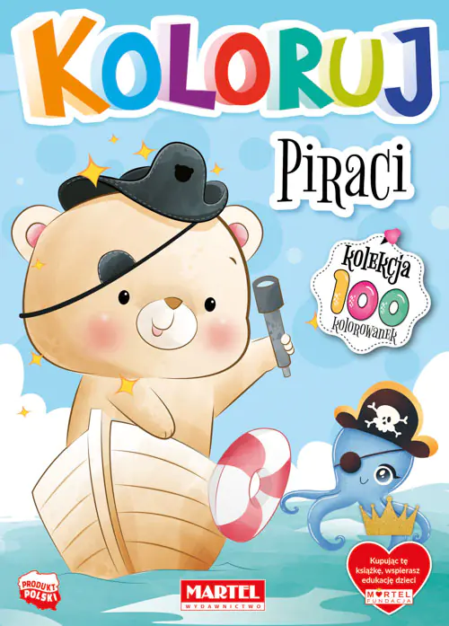 Książka - Martel Kolorowanka Piraci 68255
