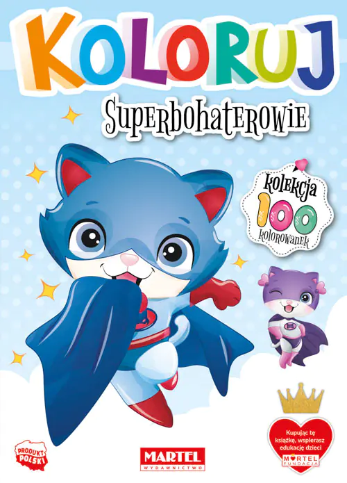 Książka - Superbohaterowie. Koloruj