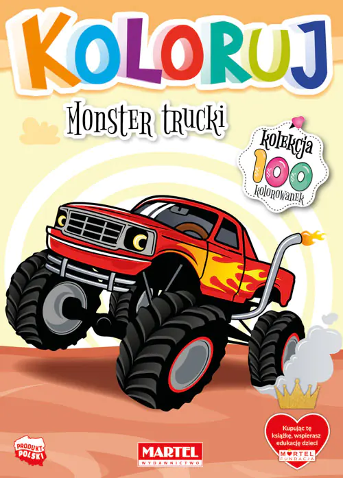 Książka - Martel Kolorowanka Monster Trucki 68354