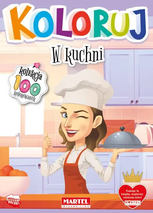 Książka - W kuchni. Koloruj