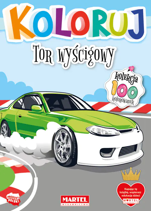 Książka - Tor wyścigowy. Koloruj
