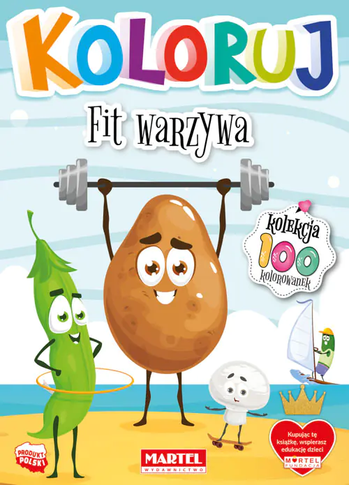 Książka - Fit warzywa. Koloruj
