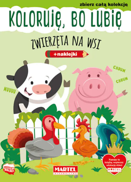 Książka - Martel Kolorowanka Zwierzęta Na Wsi 68750
