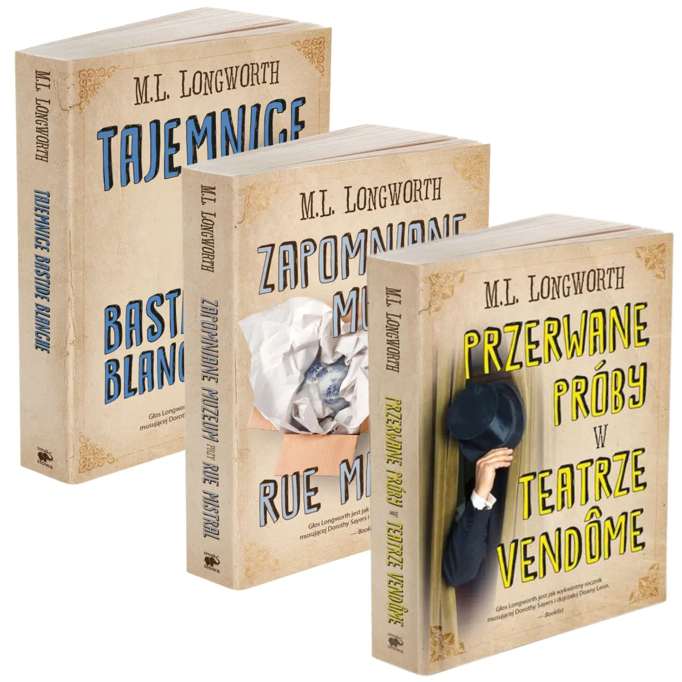 Książka - Pakiet: Przerwane próby w Teatrze Vandome, Zapomniane muzeum przy rue Mistral, Tajemnice Bastide Blanche