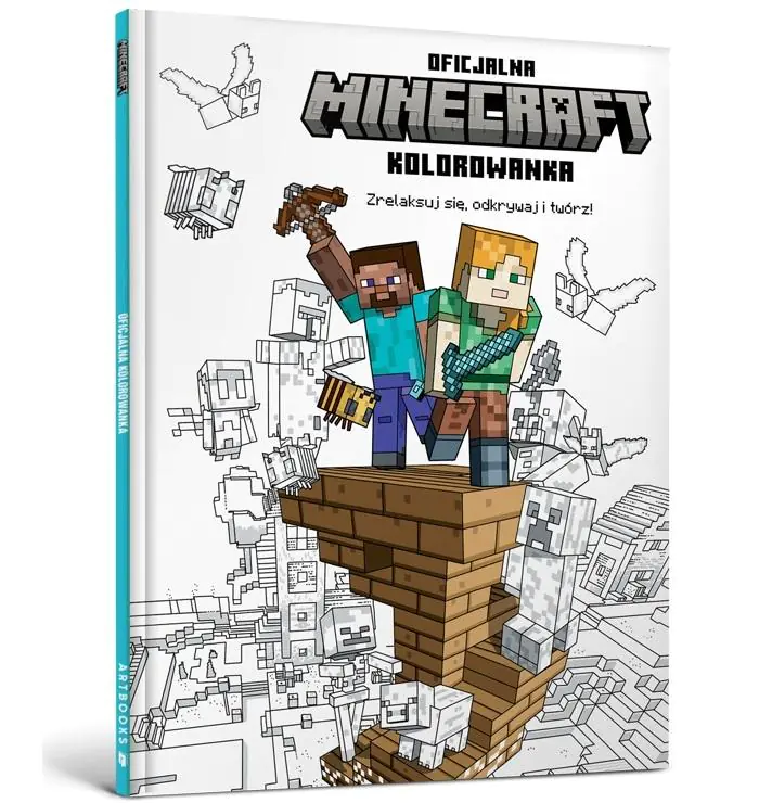 Książka - MINECRAFT. Zrelaksuj się, odkrywaj i twórz! Oficjalna kolorowanka