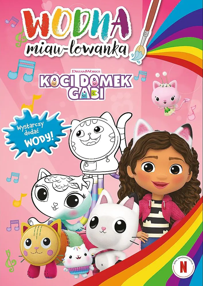 Książka - Kolorowanka wodna miau-lowanka. Koci domek Gabi. Malowanka