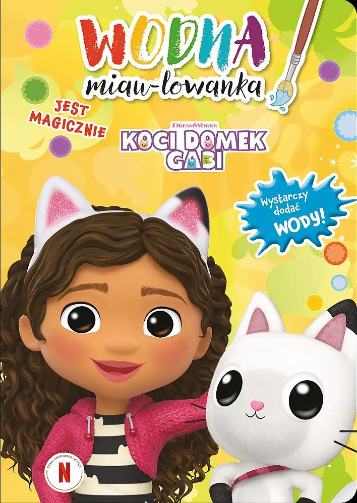Książka - Kolorowanka wodna miau-lowanka. Koci domek Gabi. Jest magicznie. Malowanka