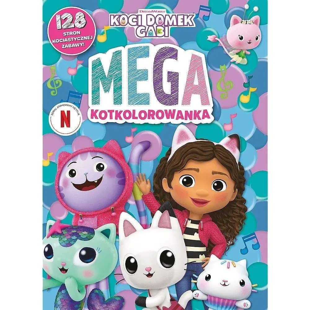 Książka - Mega kotkolorowanka. Koci Domek Gabi