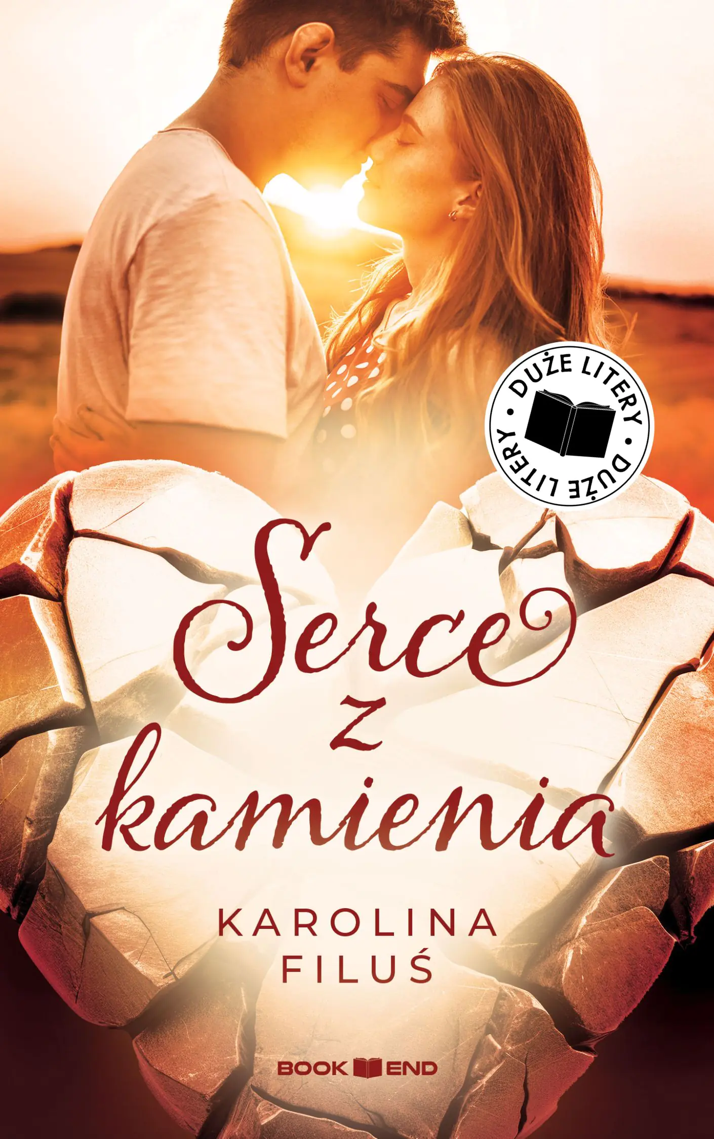 Książka - Serce z kamienia. Duże litery