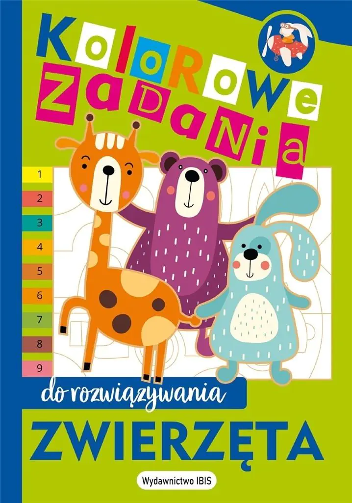 Książka - Zwierzęta. Kolorowe zadania do rozwiązywania