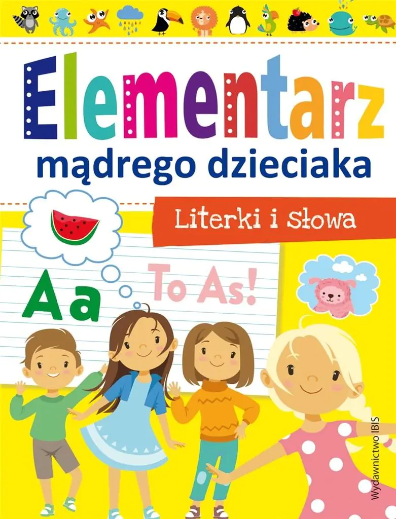 Książka - Literki i słowa. Elementarz mądrego dzieciaka