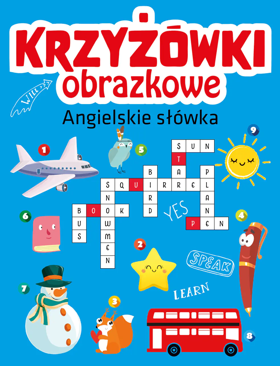 Książka - Angielskie słówka. Krzyżówki obrazkowe