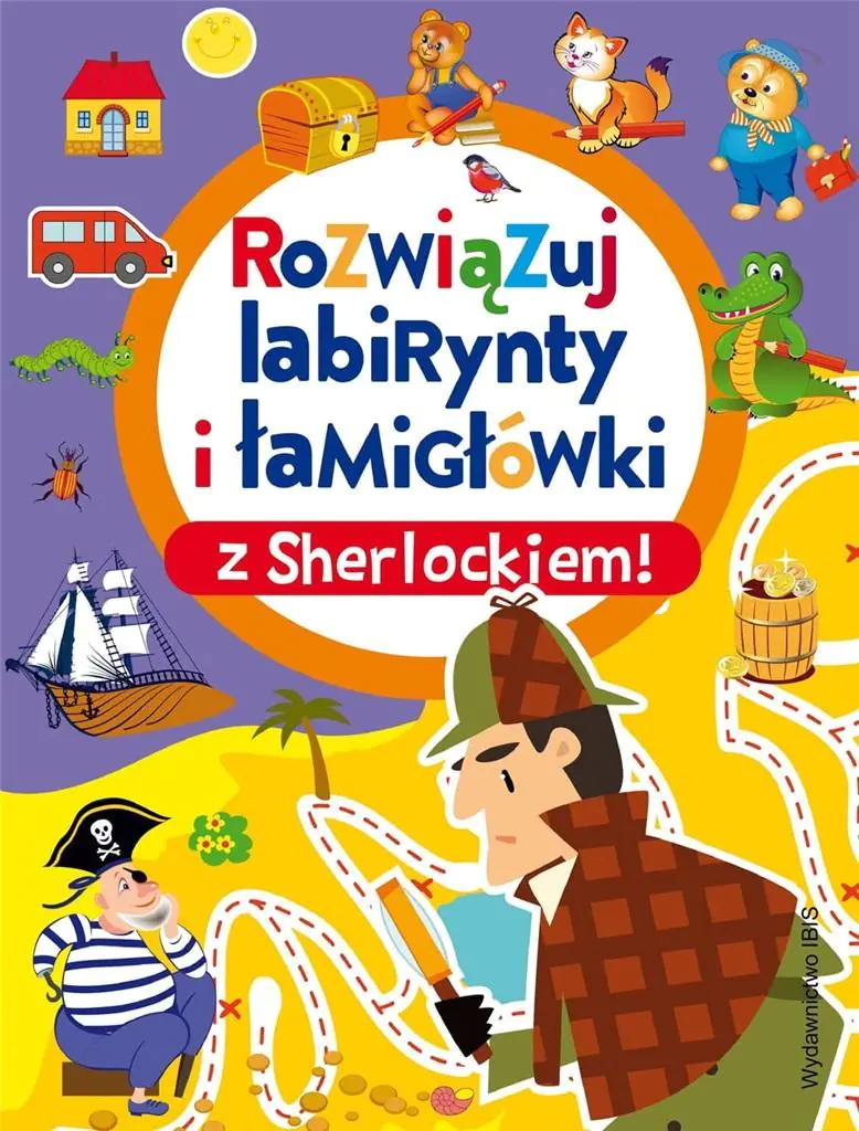Książka - Rozwiązuj labirynty i łamigłówki z Sherlockiem!