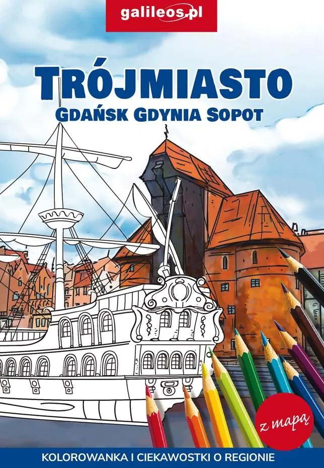 Książka - Trójmiasto - Gdańsk - Gdynia - Sopot - kolorowanka