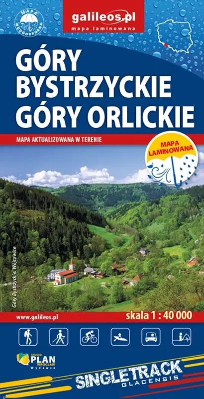 Książka - Mapa - Góry Bystrzyckie i Góry Orlickie 1:40 000