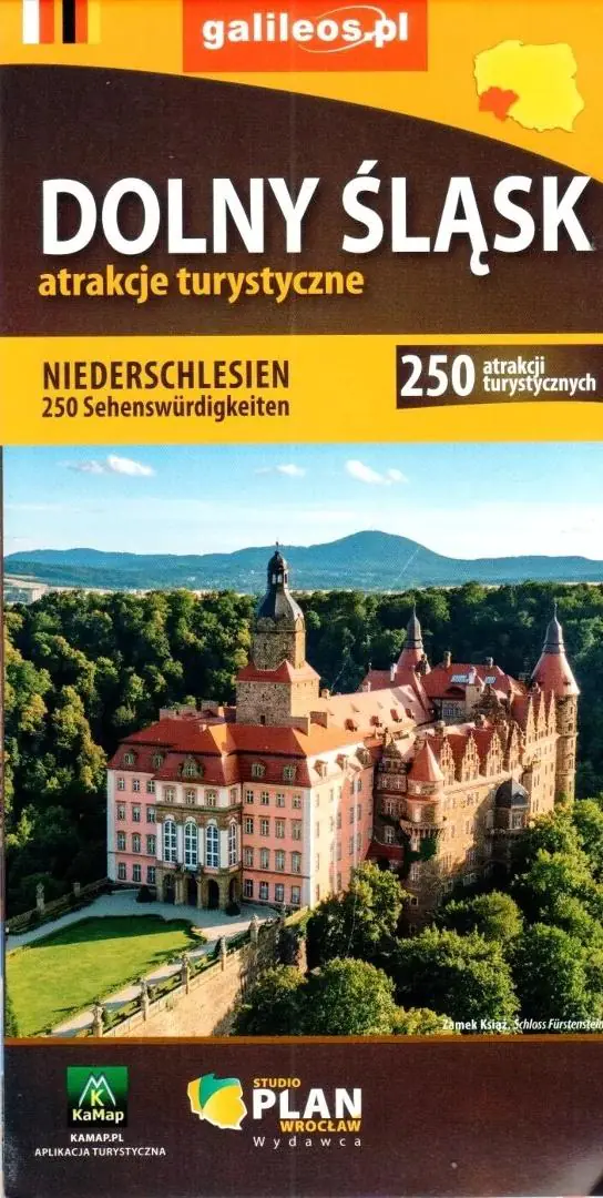 Książka - Mapa - Dolny Śląsk 250 atrakcji turystycznych