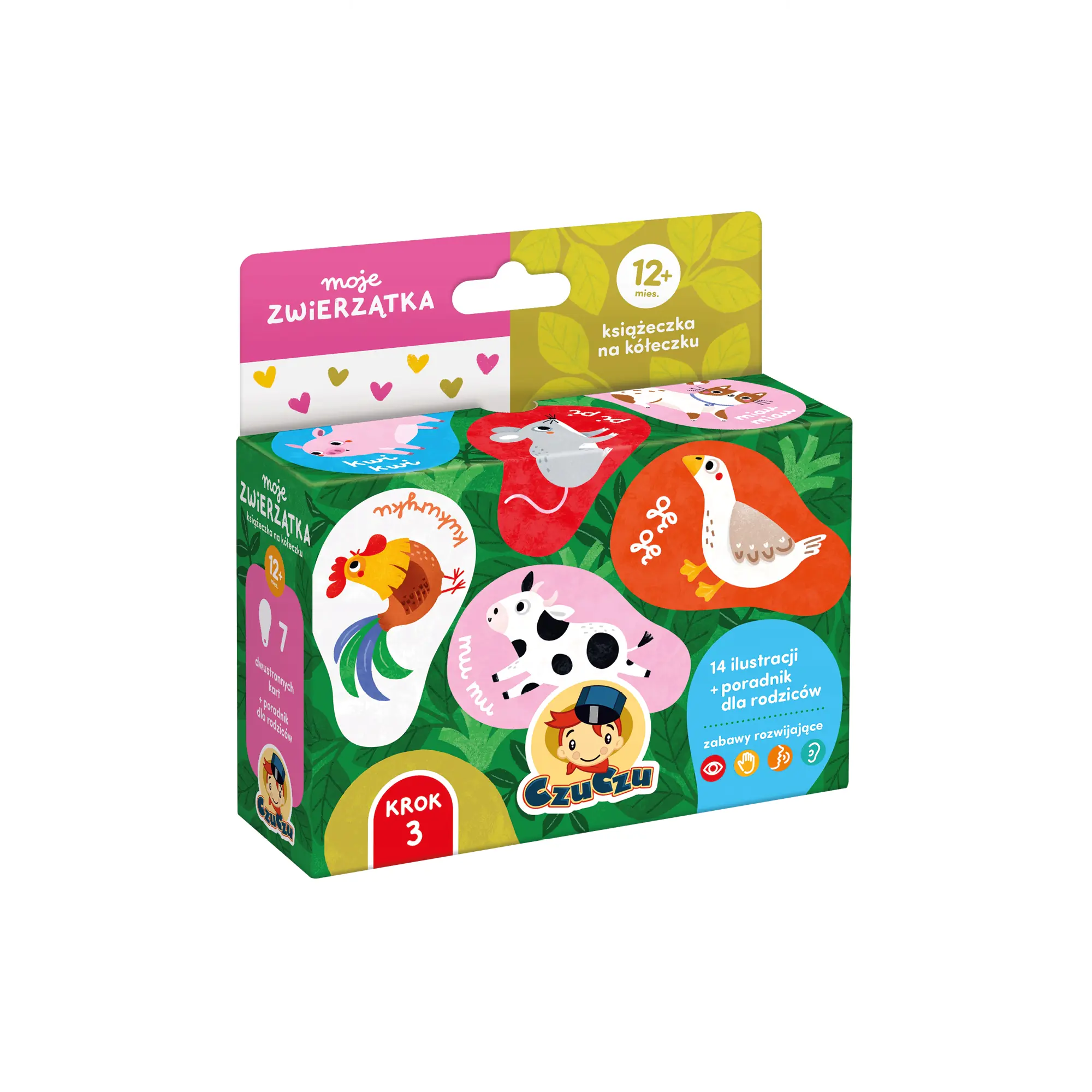 Książka - CzuCzu. Moje zwierzątka. Książeczka na kółeczku 15 mies.+