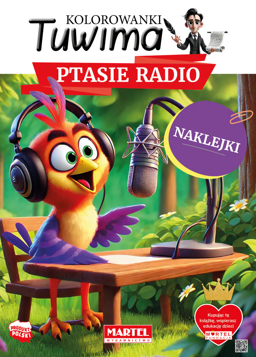 Książka - Kolorowanki Tuwima. Ptasie radio z naklejkami