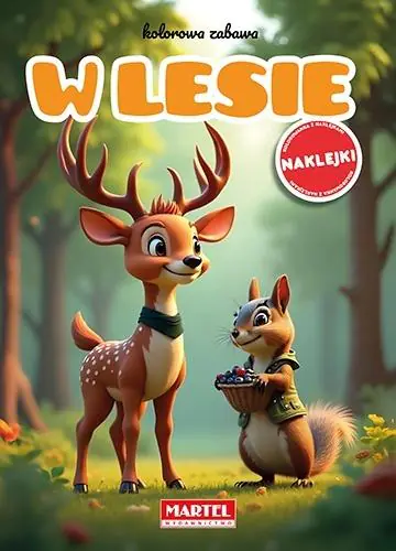 Książka - Kolorowanka z naklejkami Kolorowa zabawa W lesie
