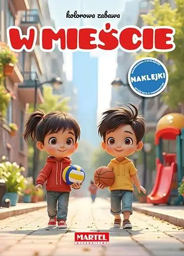 Książka - W mieście. Kolorowa zabawa z naklejkami