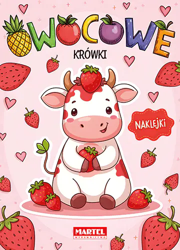 Książka - Kolorowanka z naklejkami Owocowe krówki