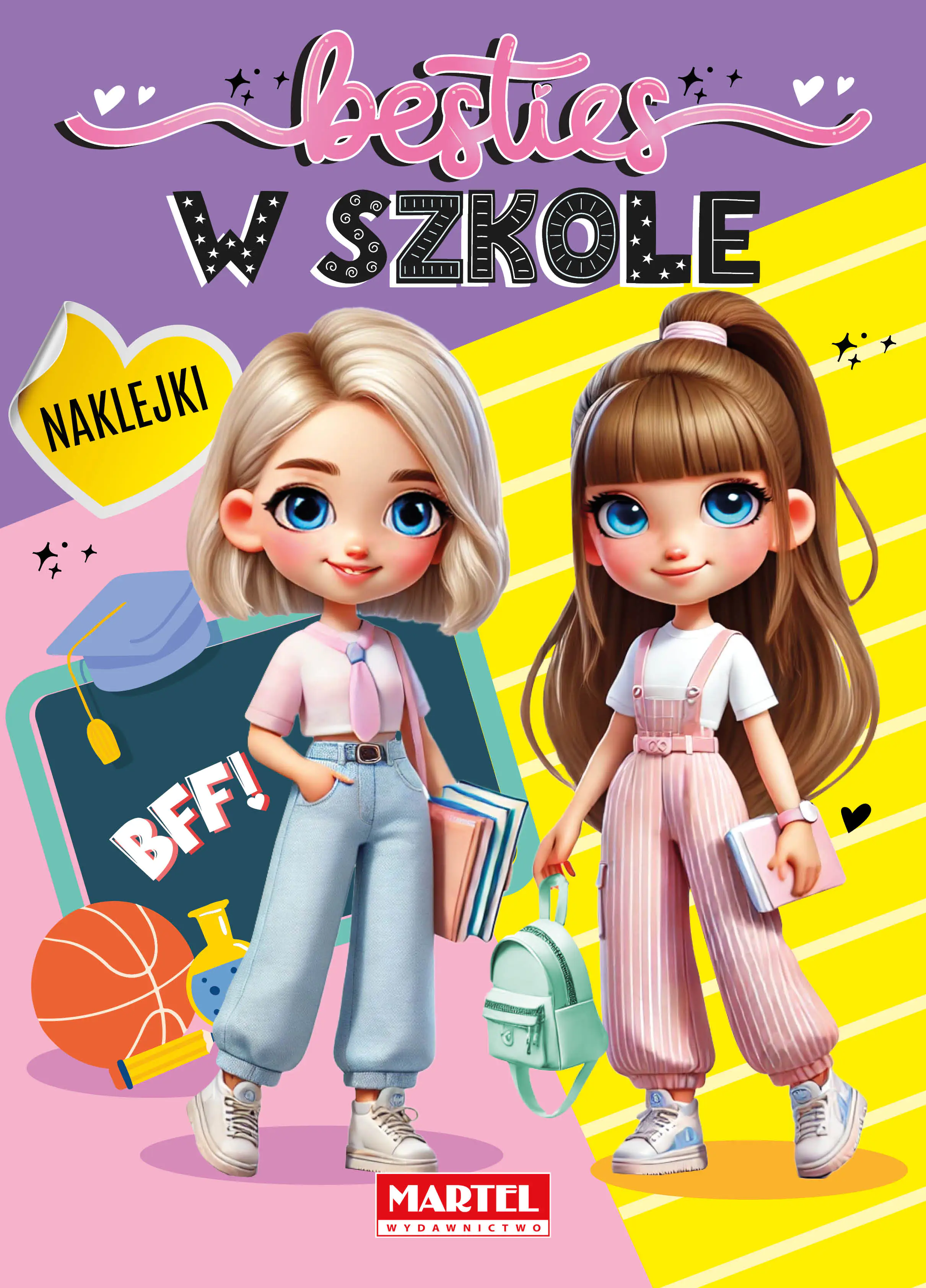 Książka - Besties. W szkole z naklejkami