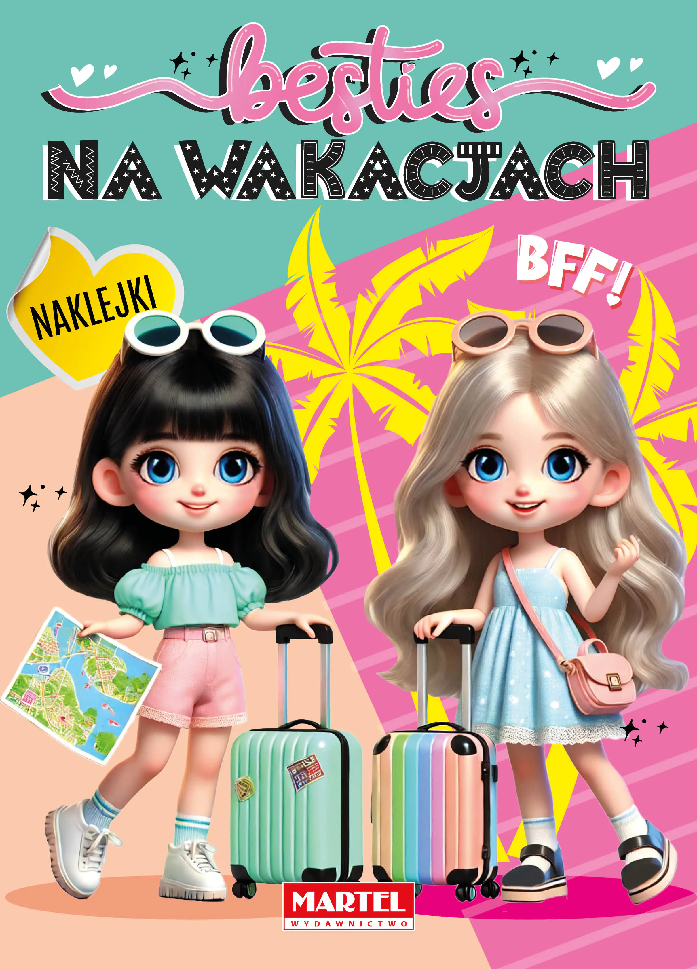 Książka - Besties. Na wakacjach z naklejkami