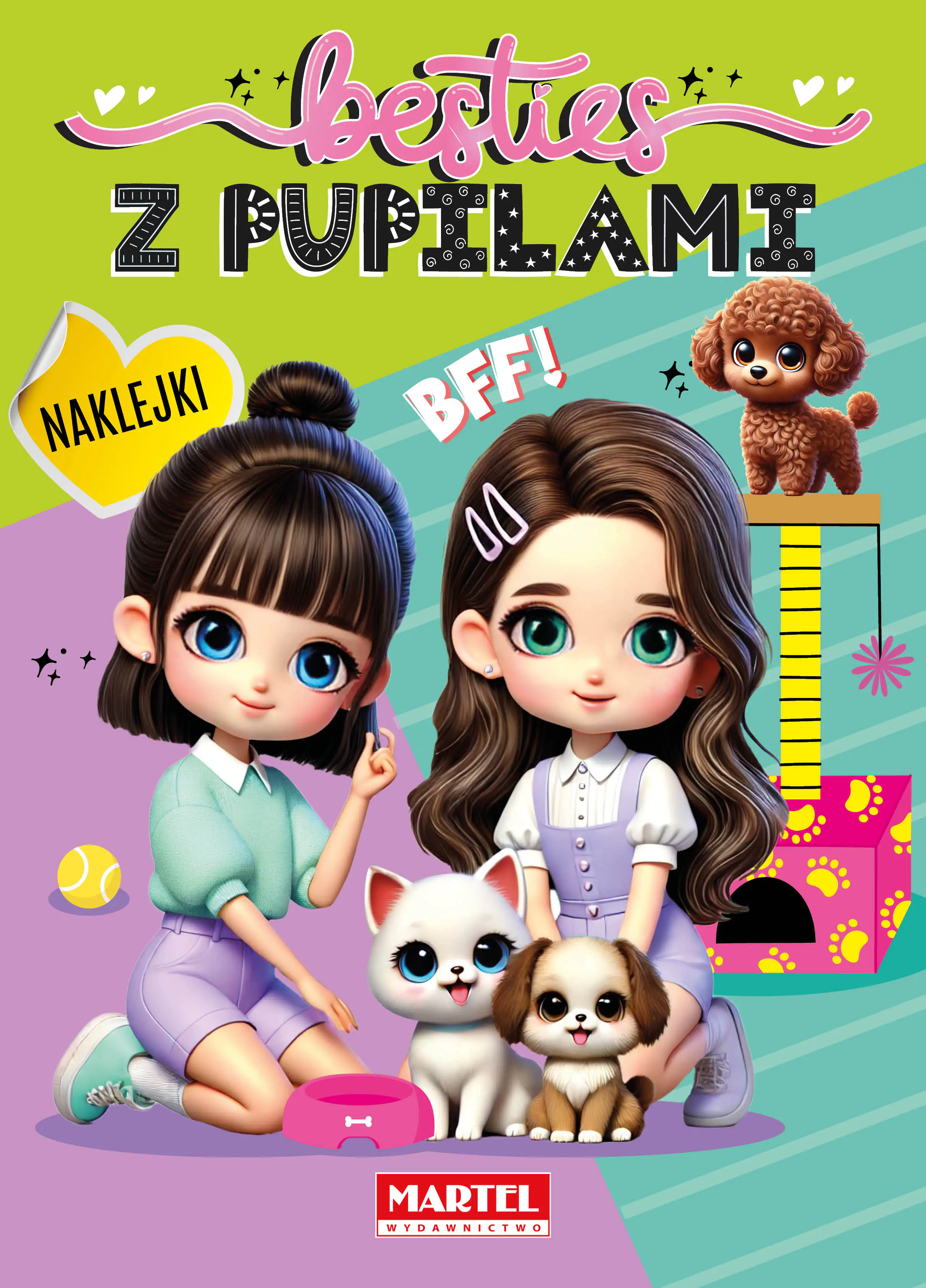 Książka - Besties. Z pupilami z naklejkami