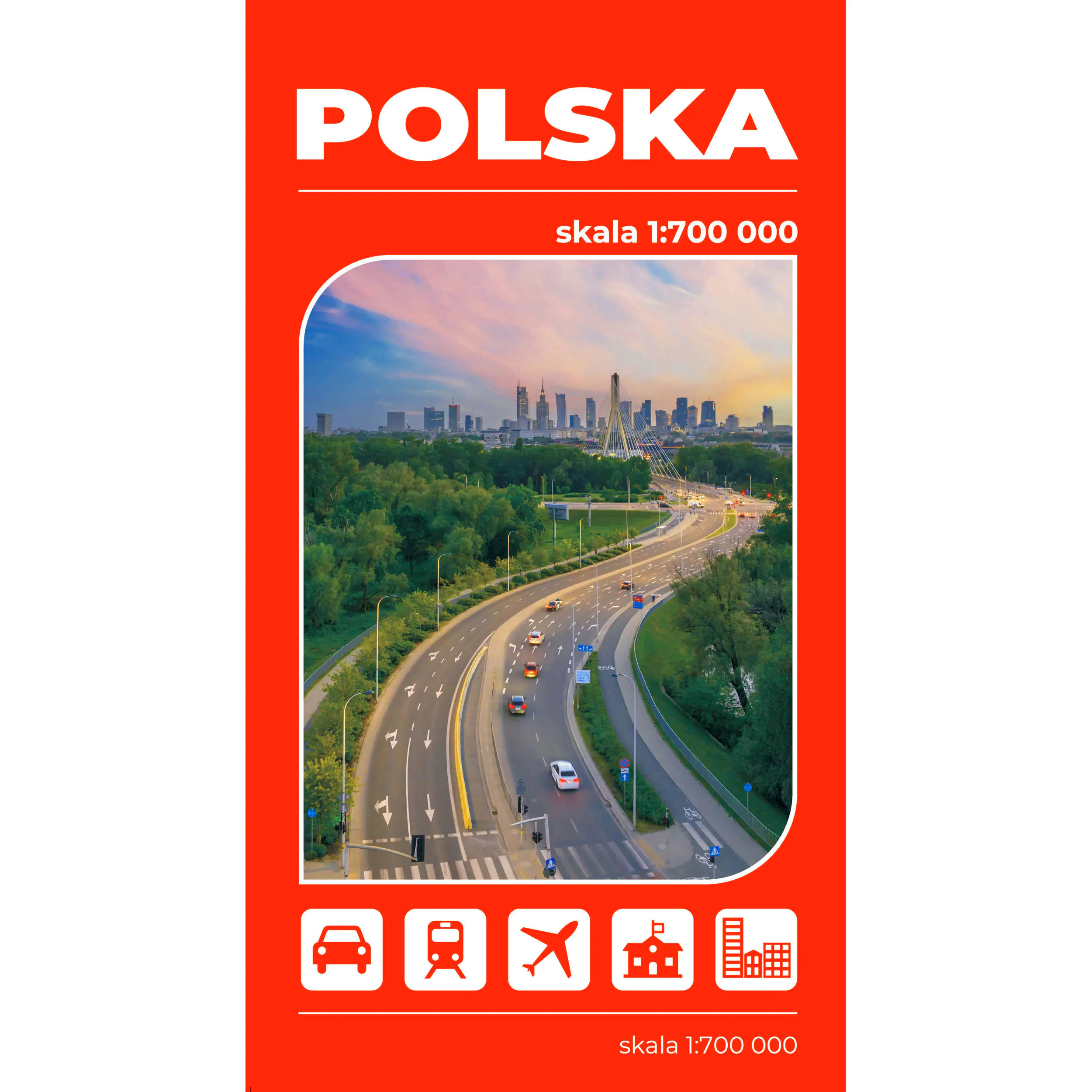 Książka - Mapa Polska 1:700 000