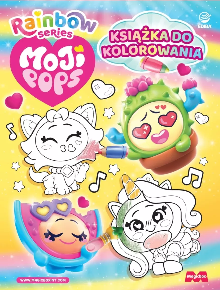 Książka - MojiPops Książka do Kolorowania