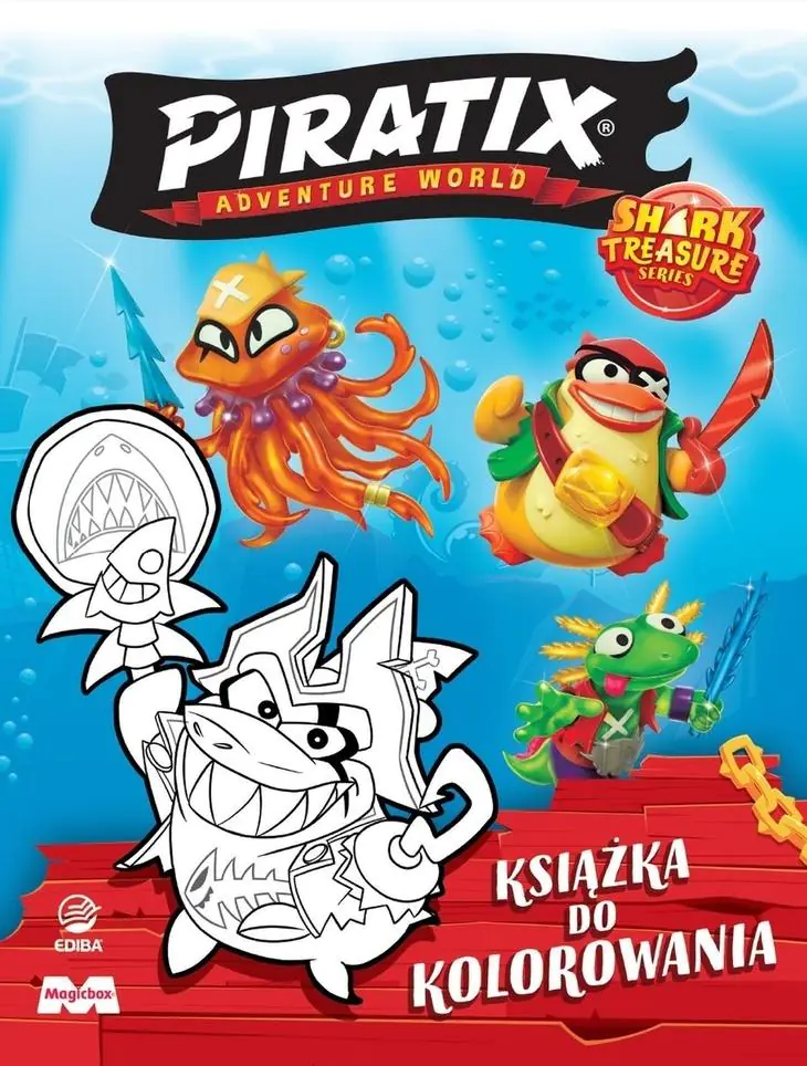 Książka - Piratix Książka do Kolorowania