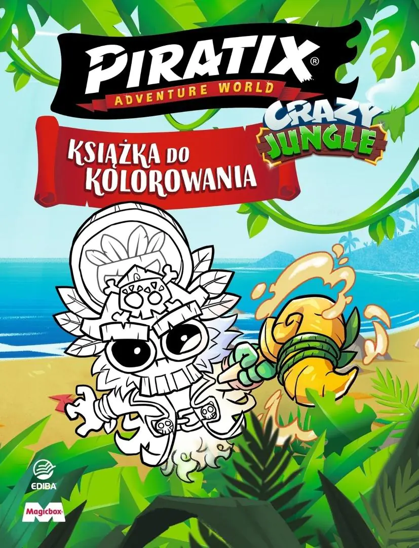 Książka - Piratix. Książka do kolorowania + figurka