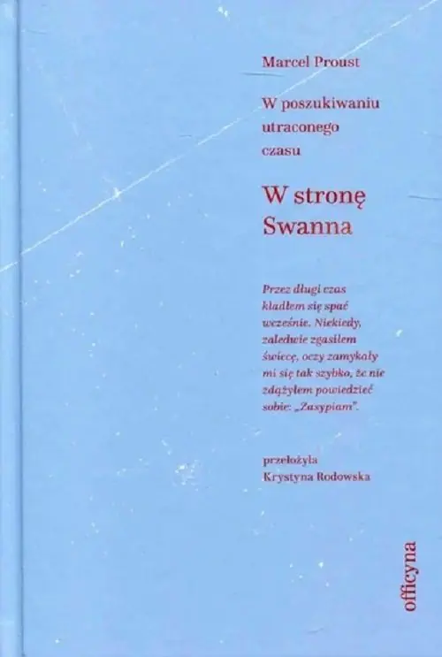 Książka - W stronę Swanna