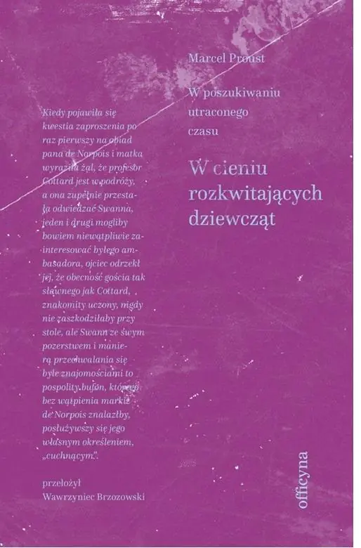 Książka - W cieniu rozkwitających dziewcząt. Cykl W poszukiwaniu straconego czasu. Tom 2