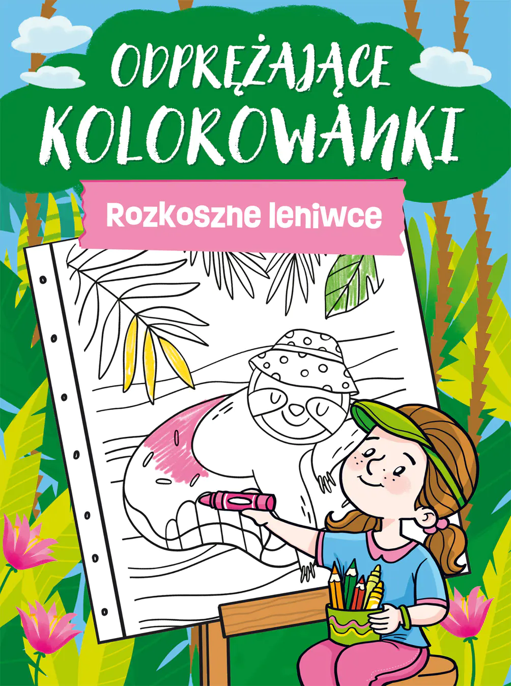 Książka - Rozkoszne leniwce. Odprężające kolorowanki