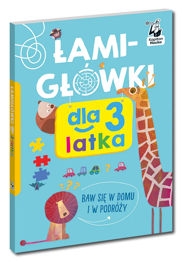 Książka - Łamigłówki dla 3-latka. Kapitan Nauka