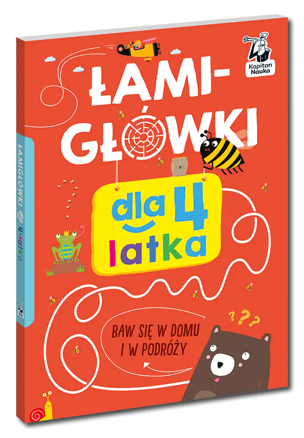 Książka - Łamigłówki dla 4-latka. Kapitan Nauka
