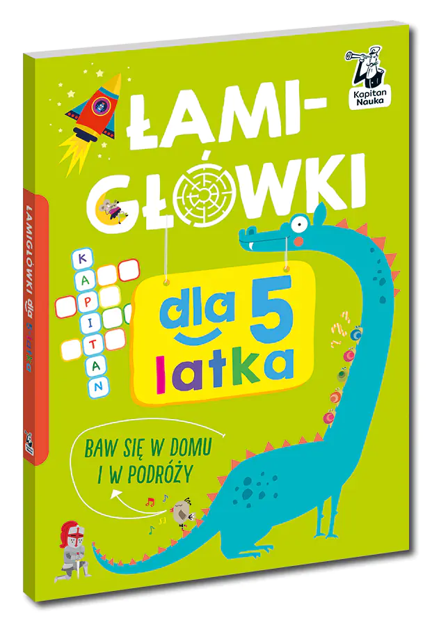 Książka - Łamigłówki dla 5-latka. Kapitan Nauka