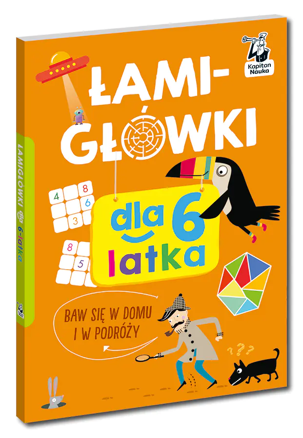 Książka - Łamigłówki dla 6-latka. Kapitan Nauka
