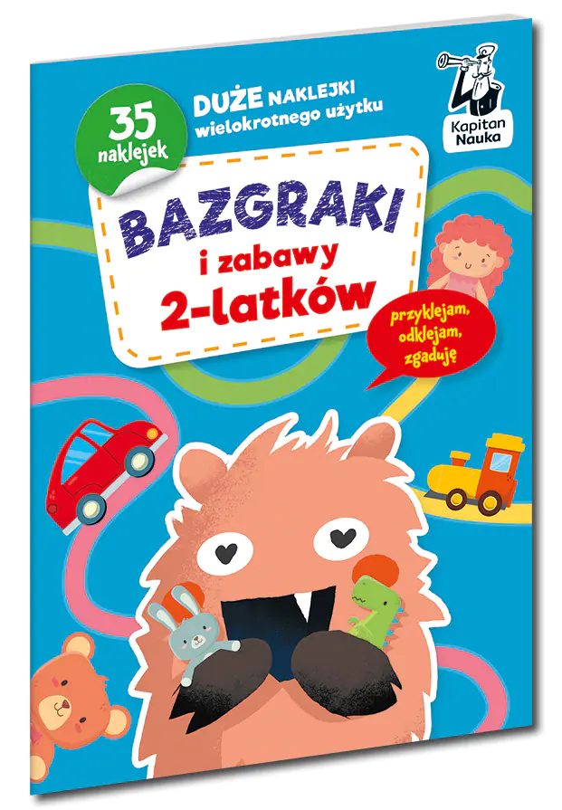 Książka - Bazgraki i zabawy 2-latków. Kapitan Nauka. Bazgraki