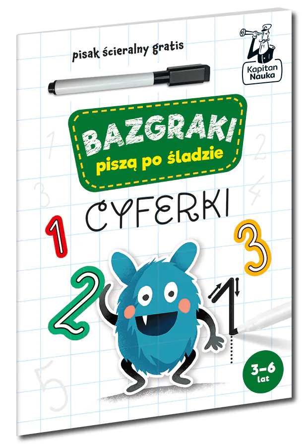 Książka - Bazgraki piszą po śladzie. Cyferki