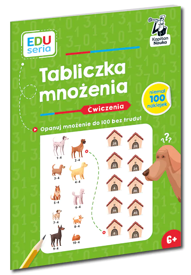 Książka - Tabliczka mnożenia. Ćwiczenia. Kapitan Nauka. EDUseria