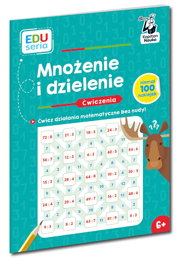 Książka - Mnożenie i dzielenie. Ćwiczenia. Kapitan Nauka. EDUseria